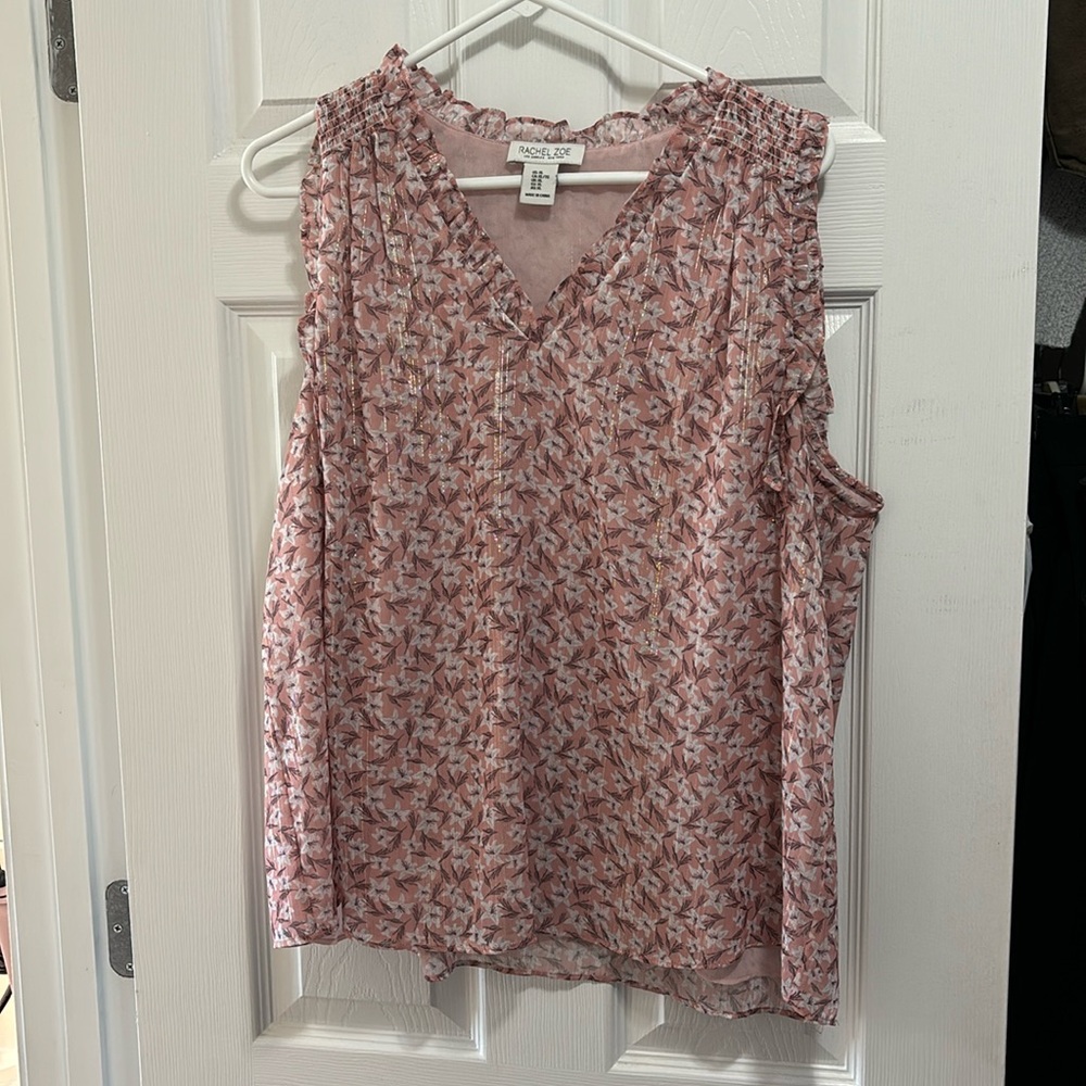 Rachel Zoe sleeveless blouse size XL